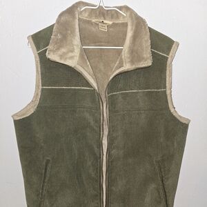 Olive Green Corduroy Vest
